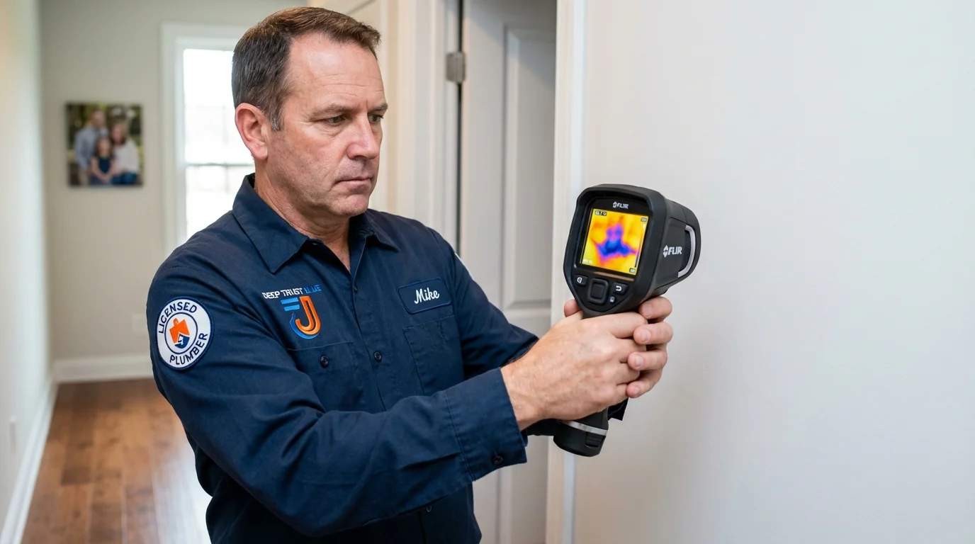 Thermal imaging leak detection by Johns Plumbing LLC in Anza